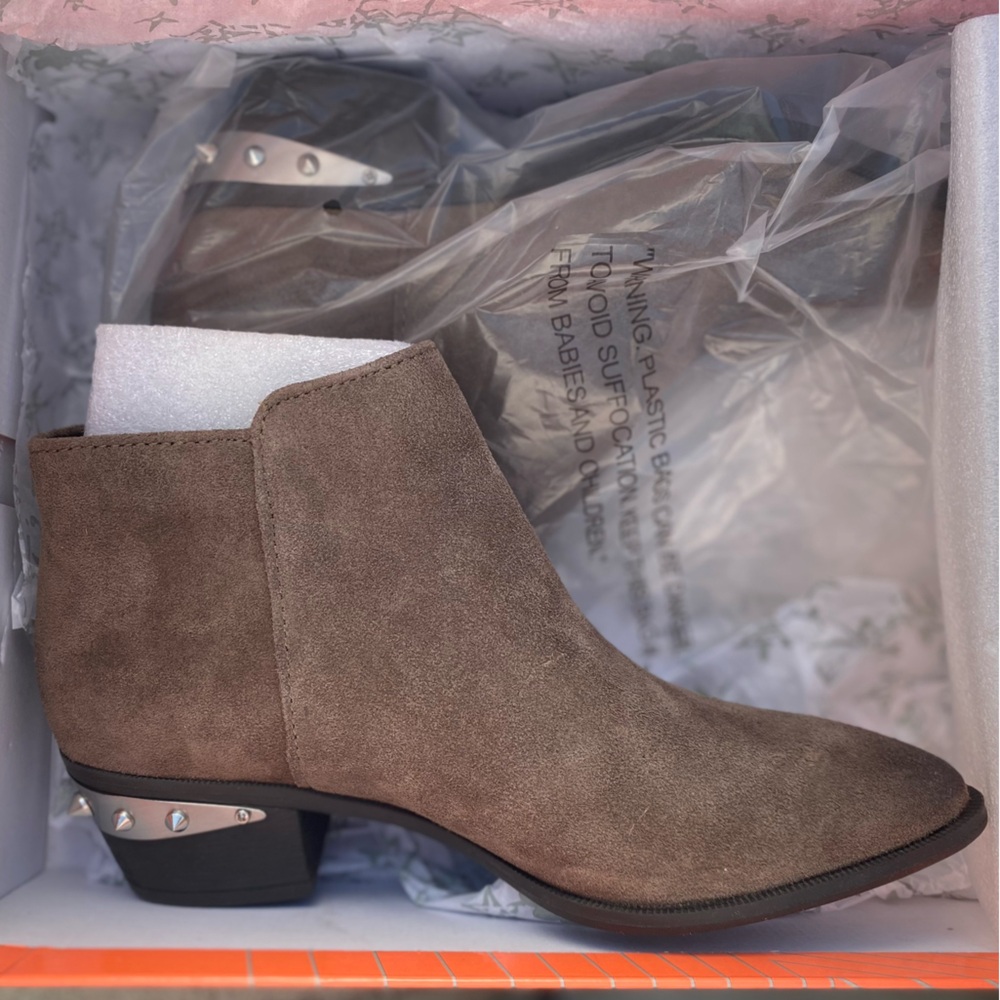 Sam Edelman Circus Leather Studded Pointy Toe Boots